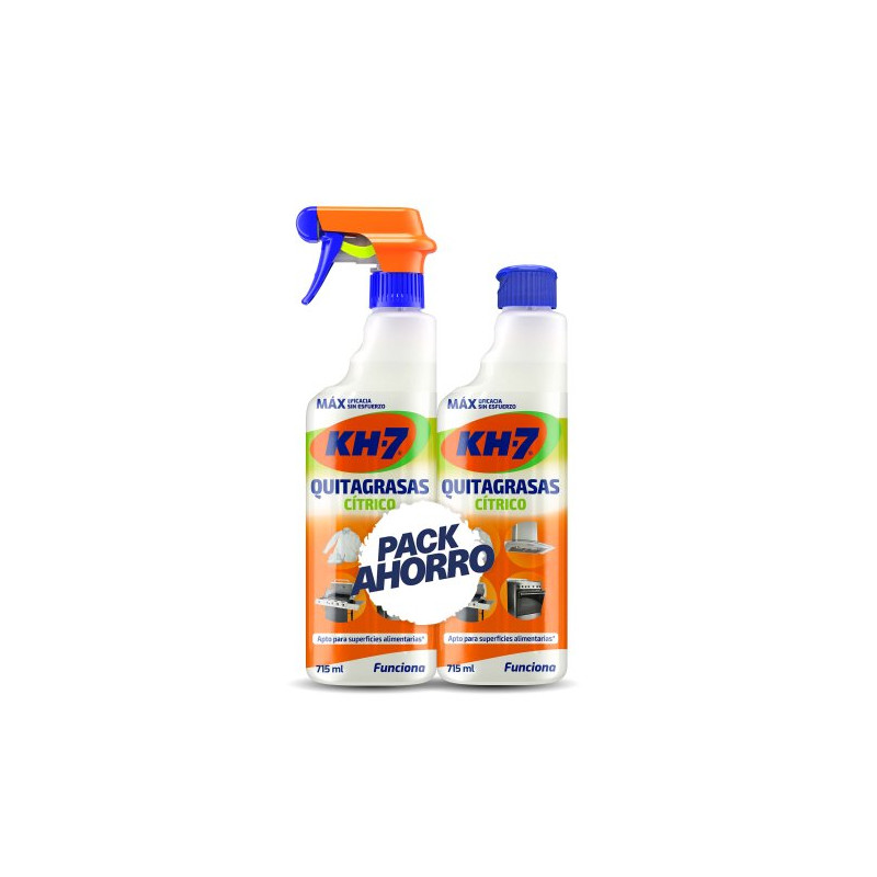 KH-7 QUITAGRASAS CITRICO 715ML. +RECAMBIO                 