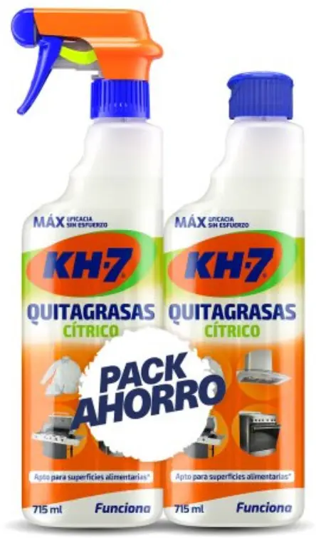 KH7 QUITAGRASAS CITRICO 715ML. +RECAMBIO