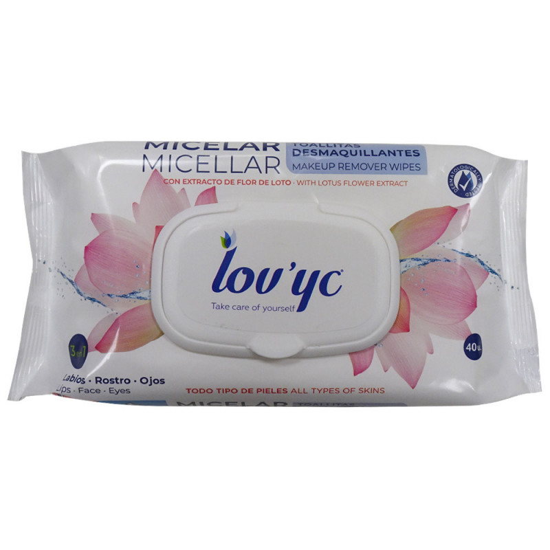 LOVYC TOALLITA FLOR DE LOTO 40 UDS