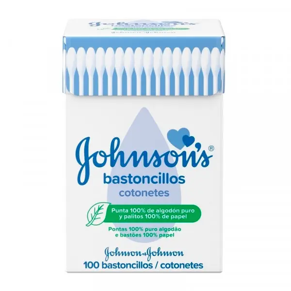JOHNSON'S BASTONCILLOS COTONETES X 100 UNIDADES