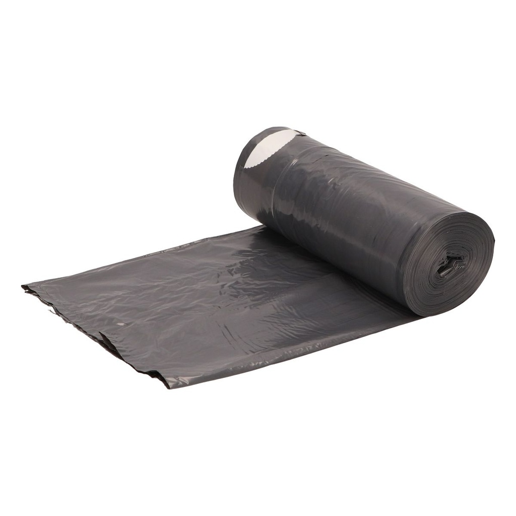 MESAC BOLSA BASURA GRIS AUTOCIERRA, 55X60CM  (20UDS) G-80 (30L) 