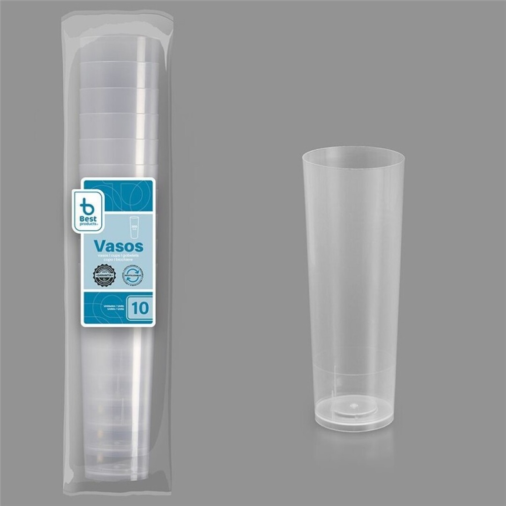 VASO REUT. TUBO TRANSP. 300 CC PP 10 UDS