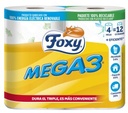 FOXY PAPEL HIGIENICO MEGA3 46 M 2 CAPAS (4=12 UDS.)