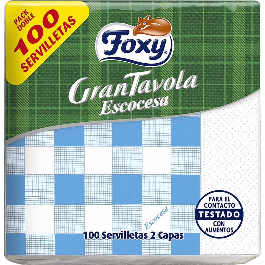FOXY SERVILLETA FOXY GRAN TAVOLA 100 UNIDADES
