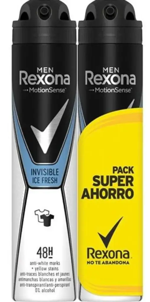 REXONA DESODORANTE SPRAY 200 ML MEN ICE FRESH INVISIBLE DUPLO