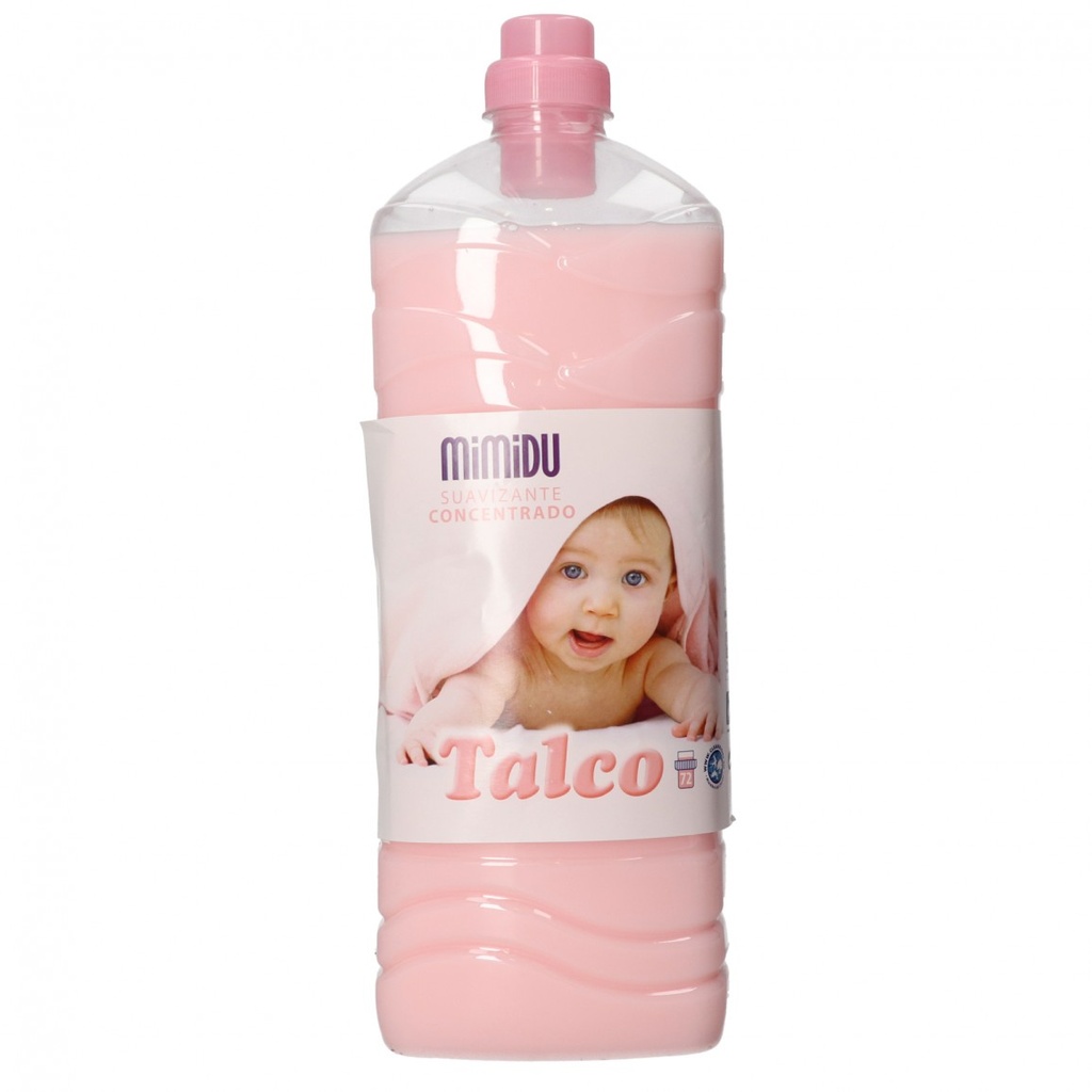 SUAVIZANTE TALCO 80 LAVADOS MIMIDU 2L