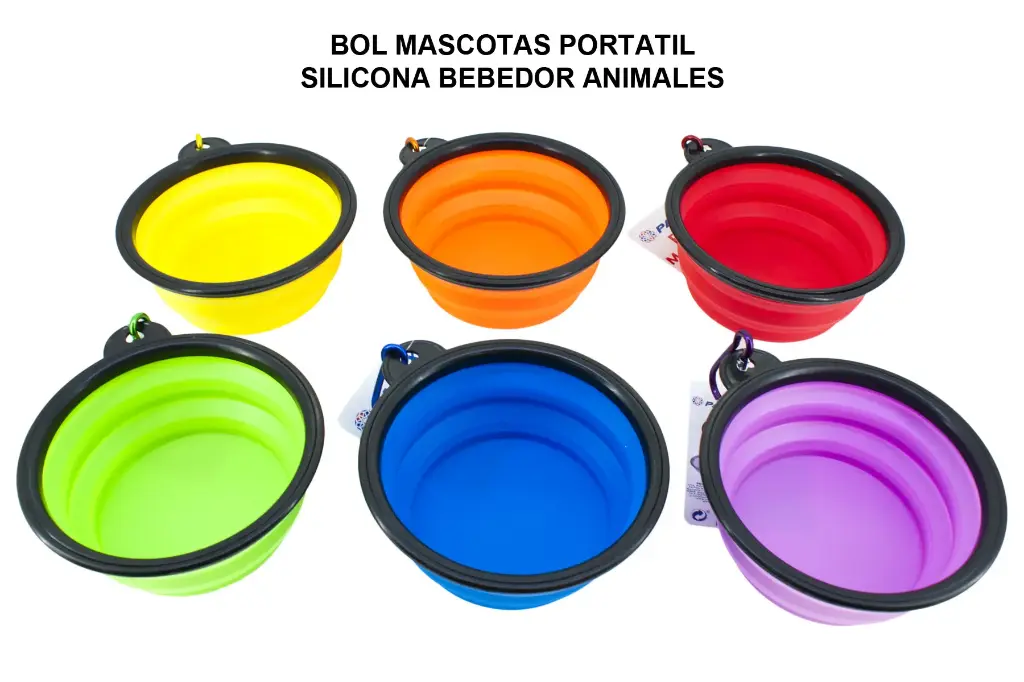 BOL MASCOTAS PORTATIL SILICONA BEBEDOR ANIMALES