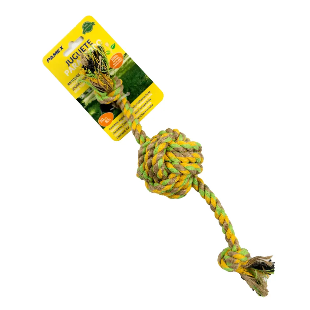 JUGUETE PERRO YUTE Y ALGODÓN COMPOSTABLE TLTW23053