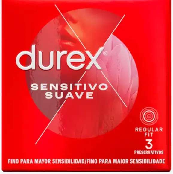 DUREX (3 UDS.) PRESERVATIVO SENSITIVO SUAVE 