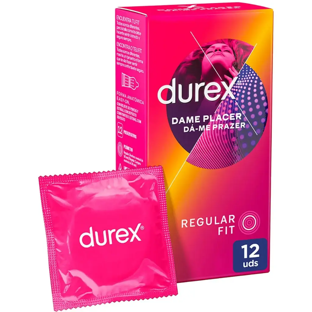 DUREX PRESERVATIVO DAME PLACER (12UDS.)