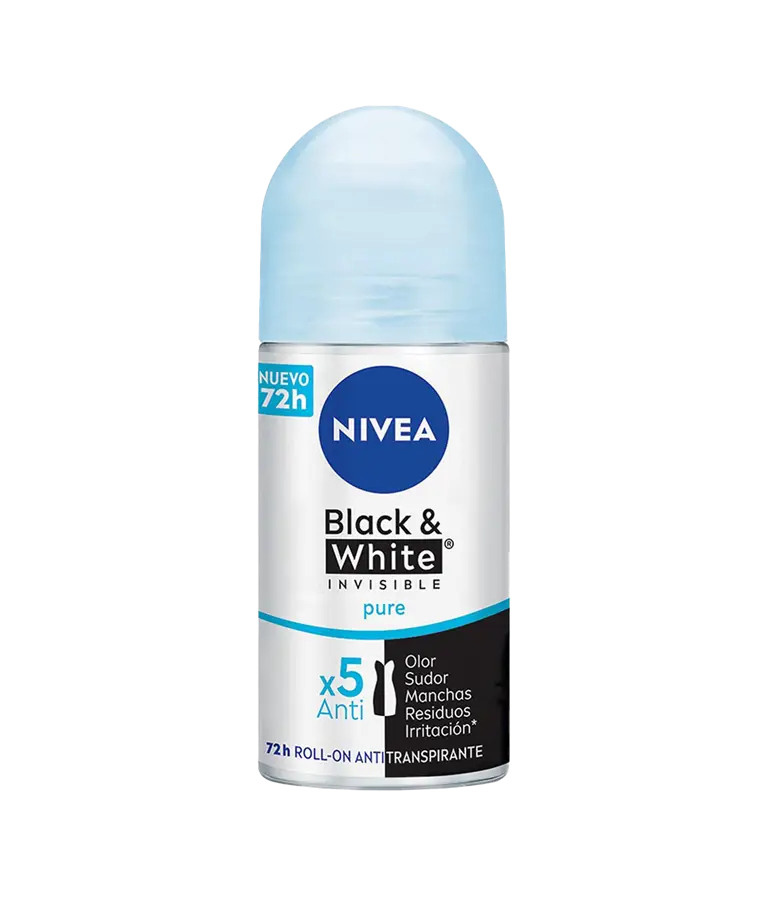 NIVEA ANTITRANSPIRANTE B&W PURE ROLL-ON-ES