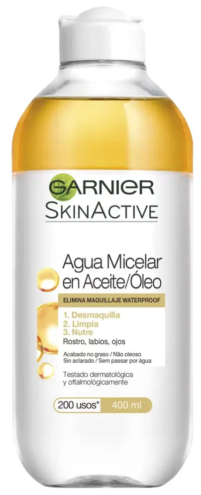 GARNIER SKIN AGUA MICELAR 400 ML EN ACEITE