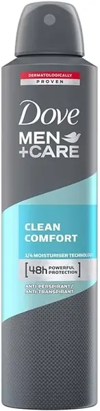 Dove desodorante spray 200 ml. Men clean comfort.
