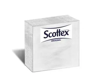 SCOTTEX SERVILLETA 30X30 BLANCA (64 UDS.) 