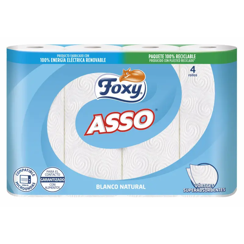 FOXY PAPEL COCINA CUADRUPLO ASSO 