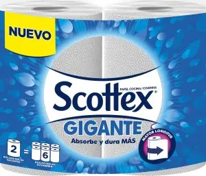 SCOTTEX PAPEL COCINA GIGANTE 22 M 2 CAPAS (2=4 UDS.)