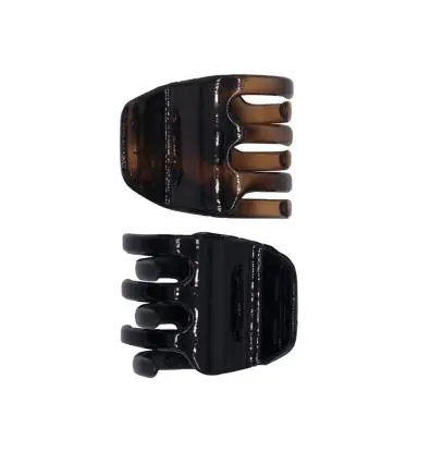 BETER PINZA CABELLO IMITACION CONCHA/NEGRO 3.5 CM (2 U.)