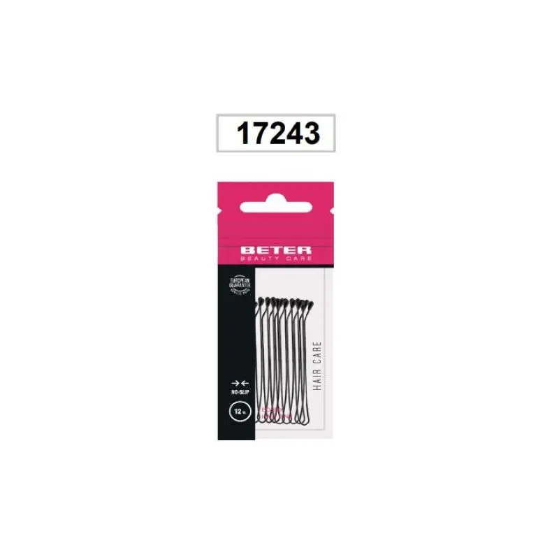 BETER CLIP BOLA (12 U.) NEGRO 60 MM 