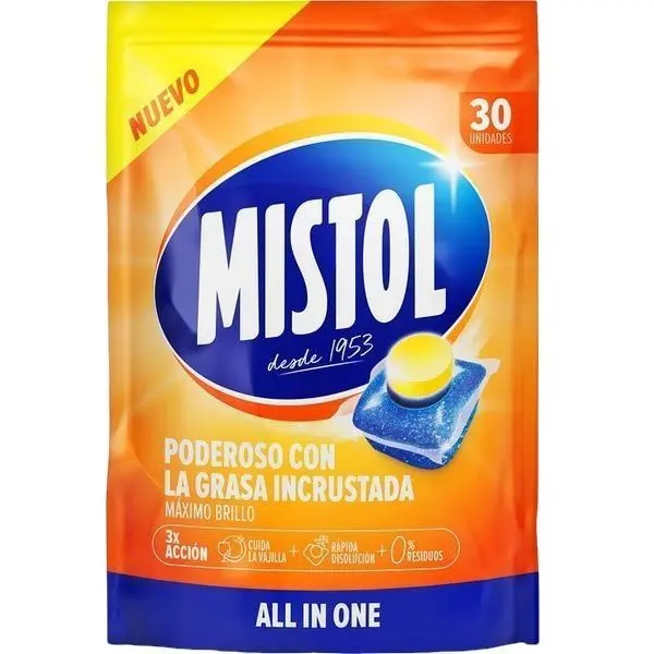 MISTOL LAVAVAJILLAS CAPSULAS 30 UD.ALL IN ONE