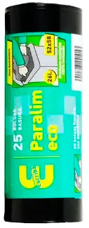 MESAC BOLSA BASURA NEGRA PARA LIM ECO 52x58CM  (25 UDS) G-60 (30L)  