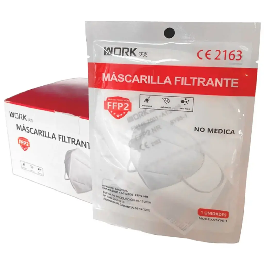 MASCARILLA FILTRANTE FFP2 20 UDS