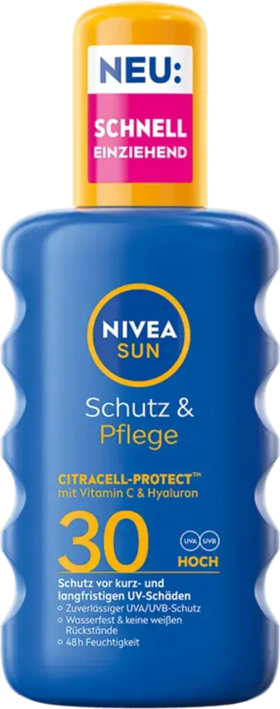 NIVEA SUN SPRAY SOLAR PROTECT & HYDRATE FPS30, 200 ML -EX