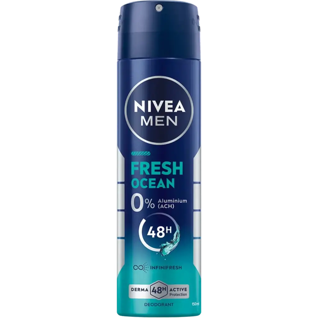 NIVEA MEN FRESH OCEAN DESODORANTE SPRAY 150ML -EX 