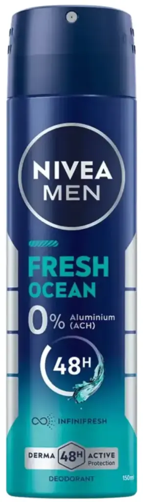 NIVEA MEN FRESH OCEAN DESODORANTE SPRAY 150ML -EX 