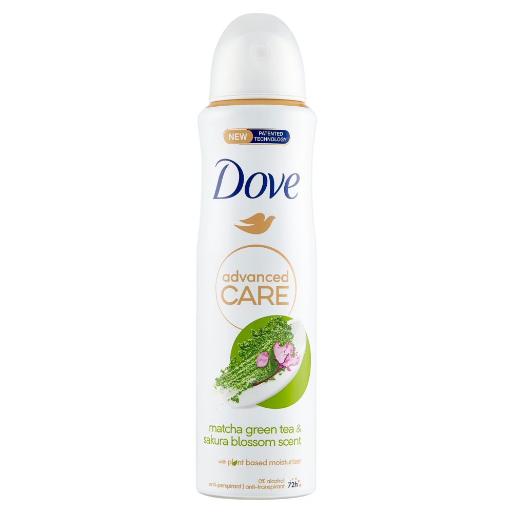 DOVE DESOD. SPRAY 150 ML ADVANCED CARE MATCHA SAKURA 