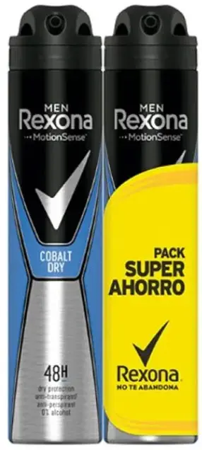 REXONA DESODORANTE SPRAY 200 ML MEN COBALT DUPLO 48 HORAS