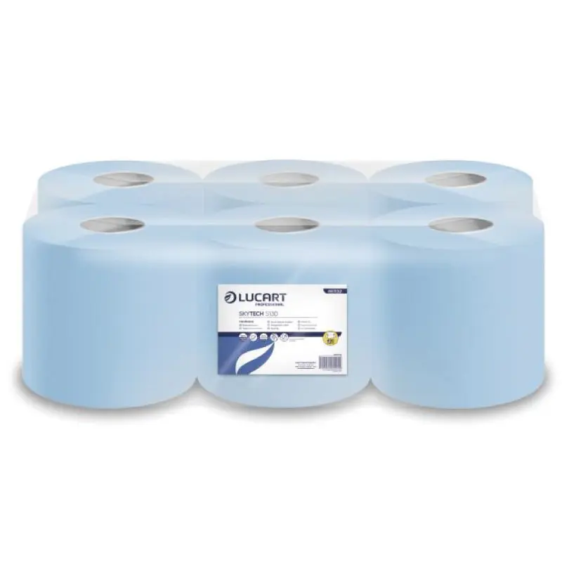 LUCART SECAMANOS 2C AZUL DISPENSACION CENTRAL 6 UDS