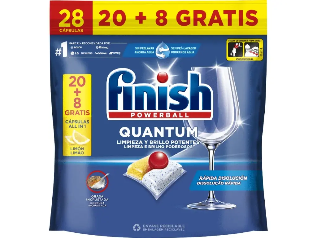 FINISH LAVAVAJILL.DETERG.QUANTUM 20+8