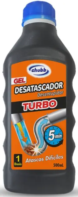 CHUBB DESATASCADOR GEL TURBO 500ML