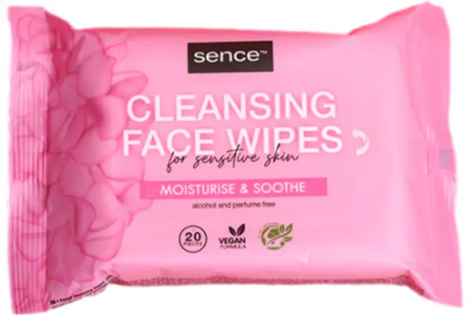SENCE TOALLITAS FACIALES SENSITIVE 20 UDS