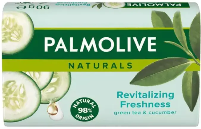 PALMOLIVE JABÓN REVITALIZANTE TÉ VERDE Y PEPINO 90G