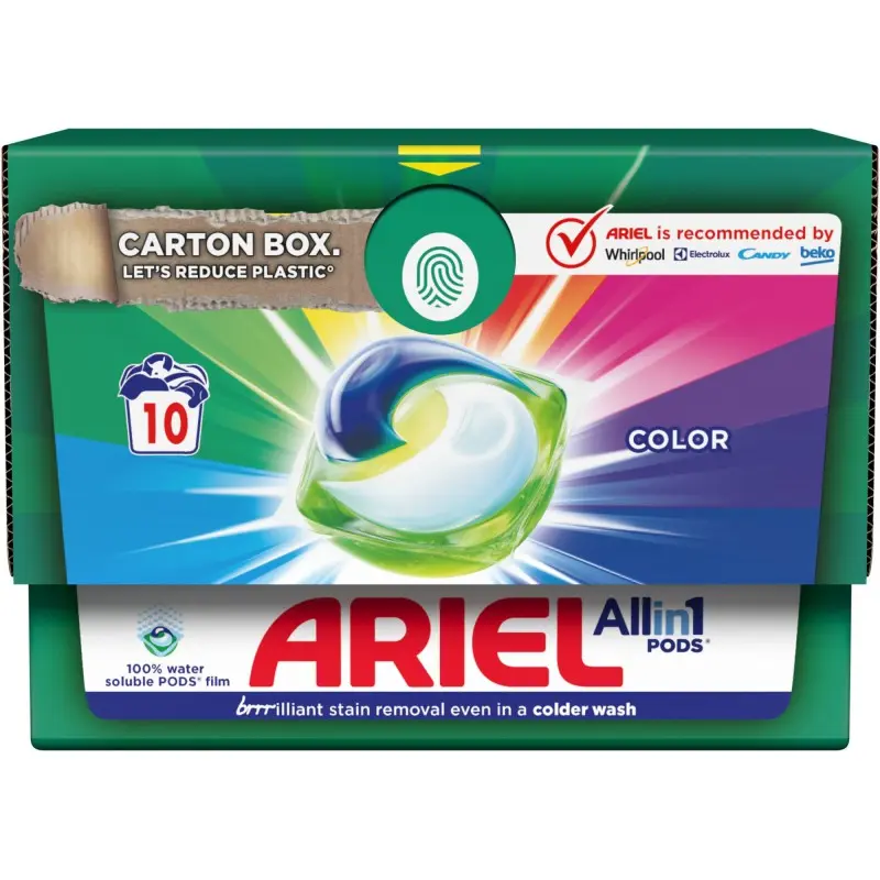 ARIEL CÁPSULAS TODO EN 1 COLOR 10UDS