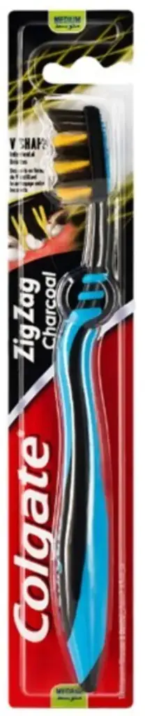 COLGATE CEPILLO DENTAL ZIG ZAG CARBÓN MEDIO