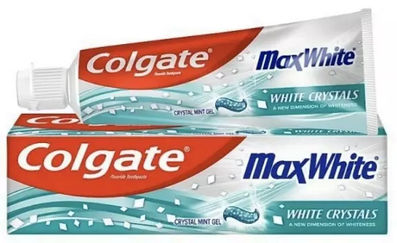 COLGATE MAX WHITE CRYSTAL MENTA DENTÍFRICO 100ML 