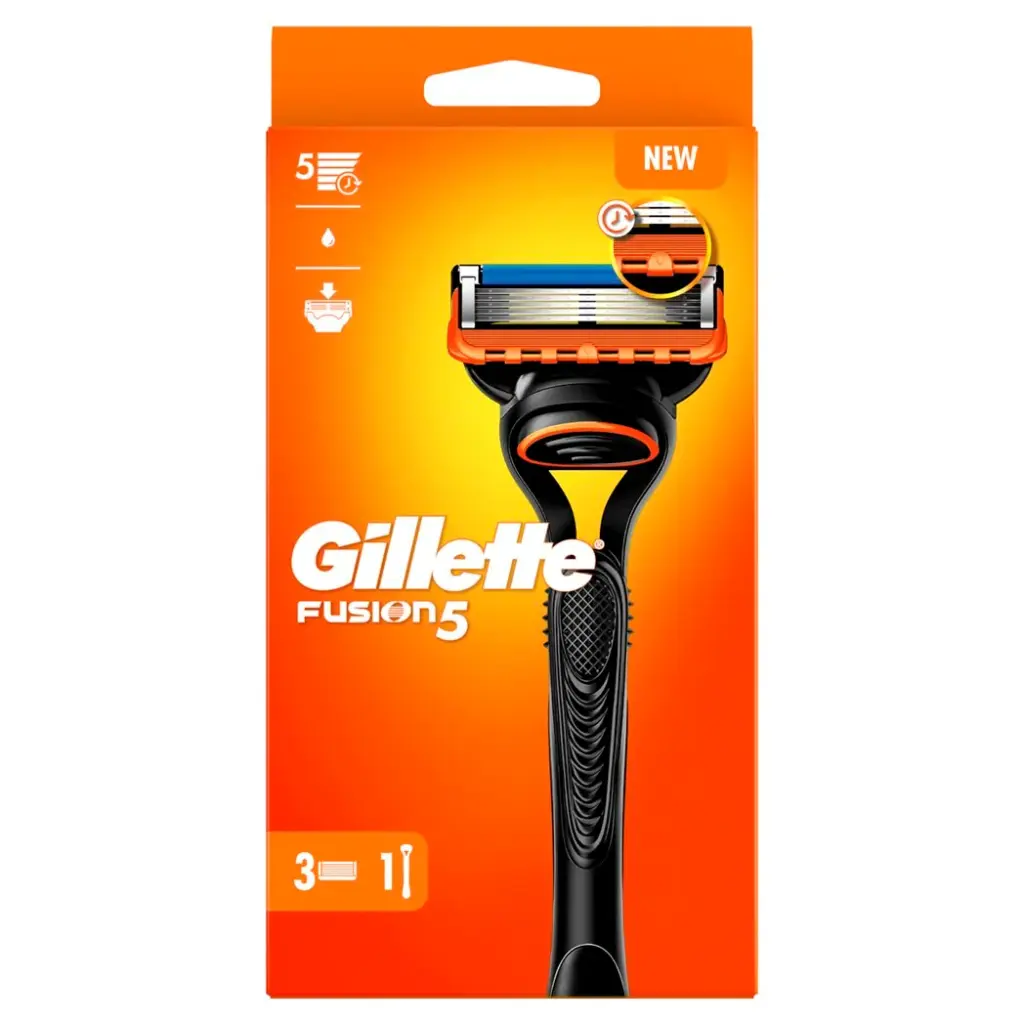 GILLETTE FUSION 5 MAQUINAS DE AFEITAR 3UDS
