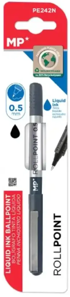 MP BOLÍGRAFO G5 TINTA LÍQUIDA PUNTA BALL NEGRO