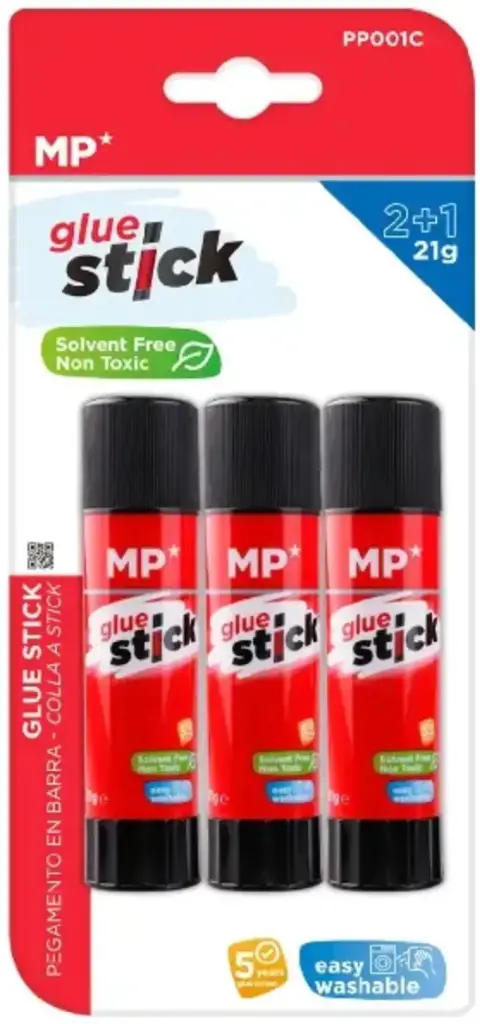 MP PEGAMENTO DE BARRA CON BLÍSTER 3 Uds. x 21 g