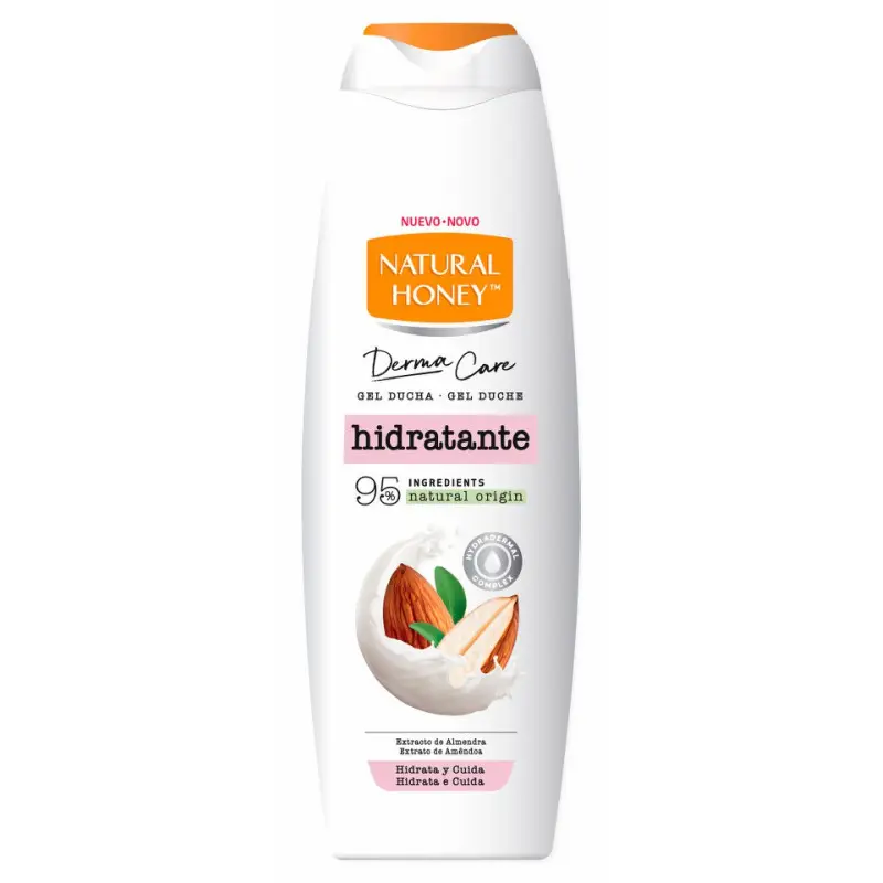 NATURAL HONEY GEL 650 ML DERMA CARE HIDRATANTE EXTRACO DE ALMENDRA