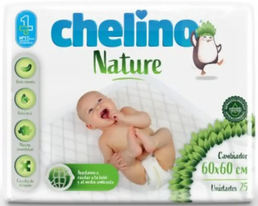 CHELINO NATURE CAMBIADOR DESECHABLE 60X60 (25 UD)