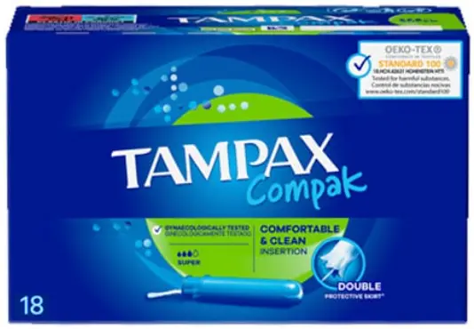 Tampax compak 18 u. Super.