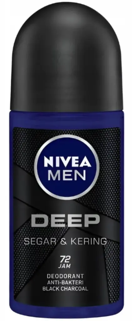 NIVEA DESOD ROLL-ON 50ML.MEN DEEP BLACK CARB