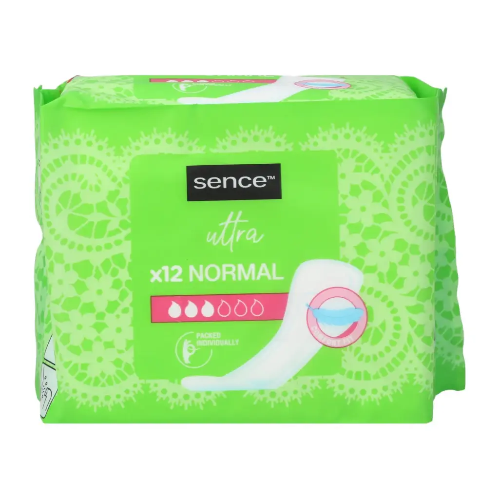 SENCE COMPRESAS HIGIÉNICAS 12UDS NORMAL SIN ALAS