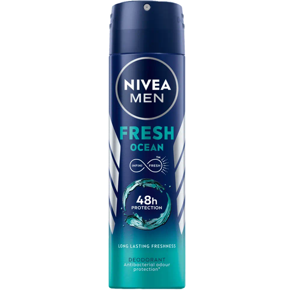 NIVEA SPRAY 150ML MEN FRESH OCEAN INFINIT FRESH