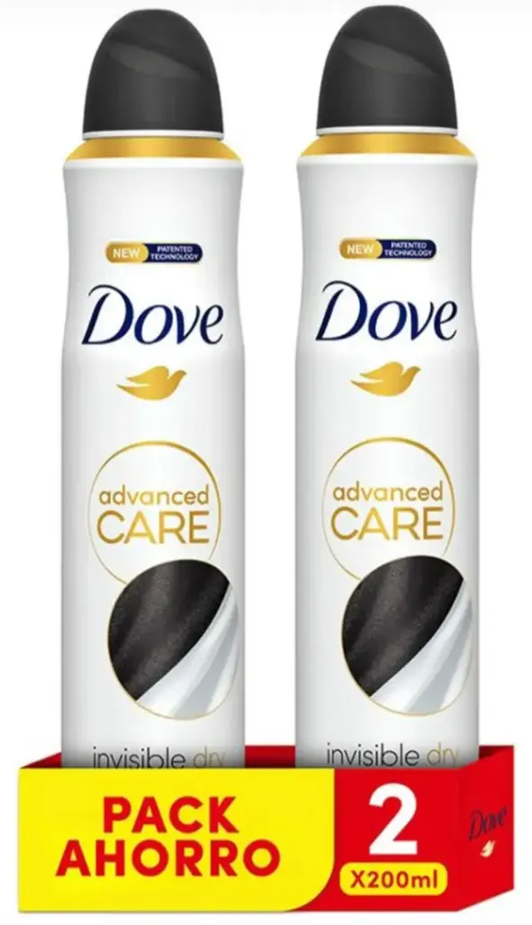 DOVE DEOSD.INV.DRY 2X200ML