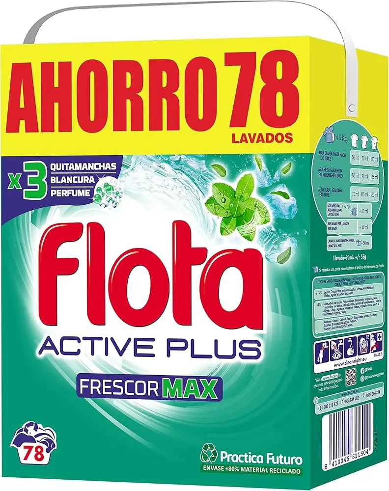 FLOTA MALETA POLVO MALETA (78 DOSIS) FRESCOR ACTIVE PLUS