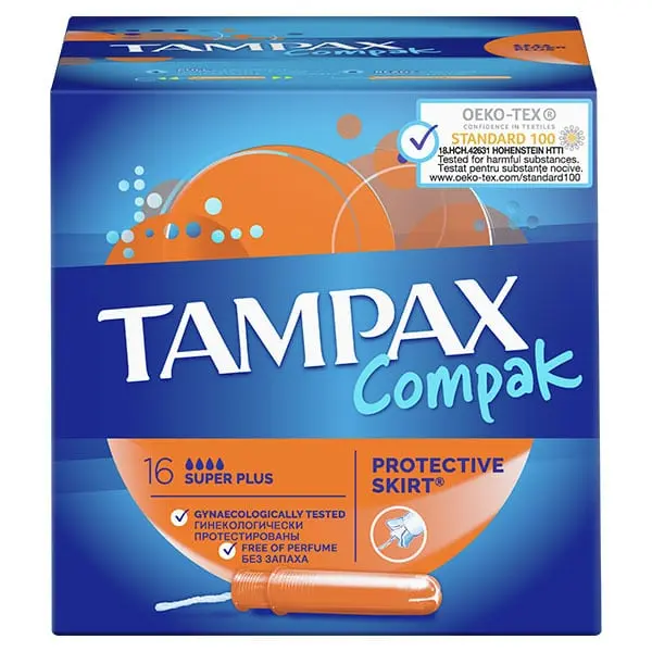 TAMPAX COMPAK SUPER PLUS 16 S.